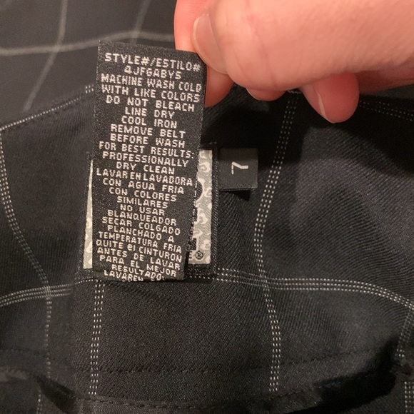 Love Tease Belted Checkered Pencil Skirt Sz 7 - Picture 14 of 14